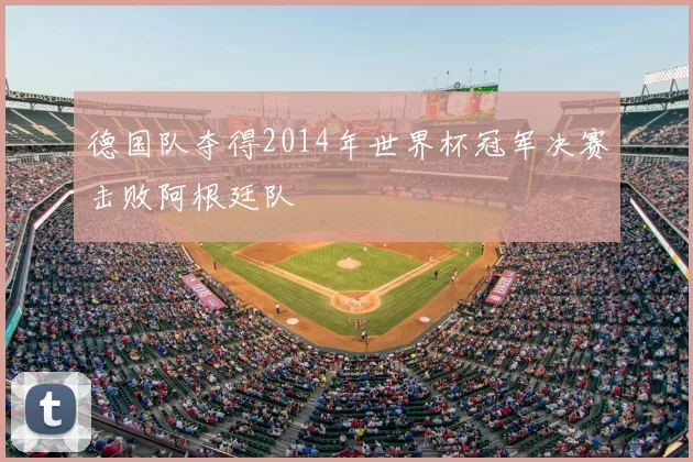 德国队夺得2014年世界杯冠军决赛击败阿根廷队